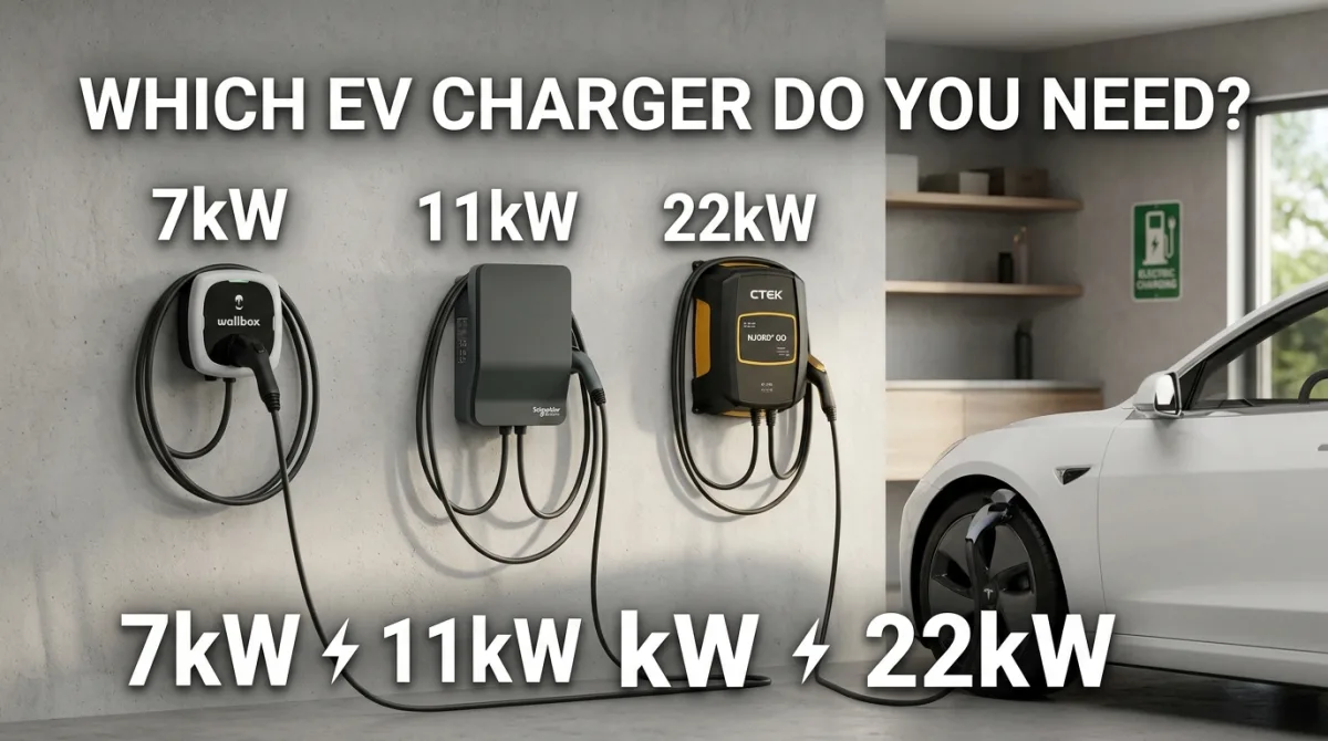 7kW vs 11kW vs 22kW EV Charger: Which One Do You Need?