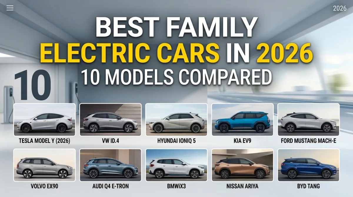 Best Family Electric Cars in 2026: 10 Models Compared