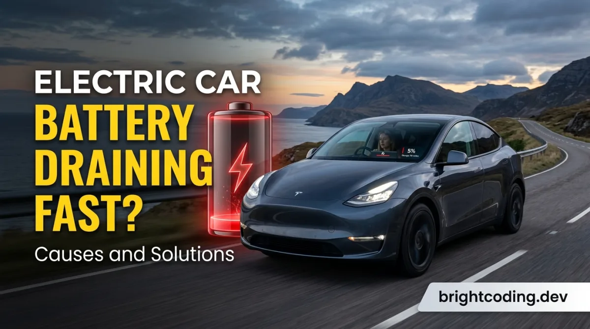 Electric Car Battery Draining Fast: Causes and Solutions